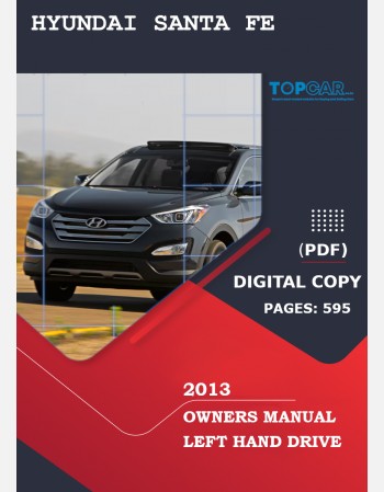 hyundai santa fe 2013 owners manual